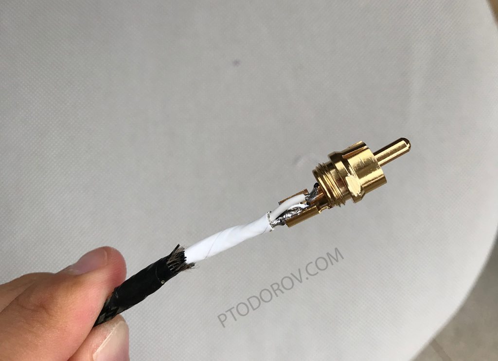 DIY Silver plated OFC Input End RCA