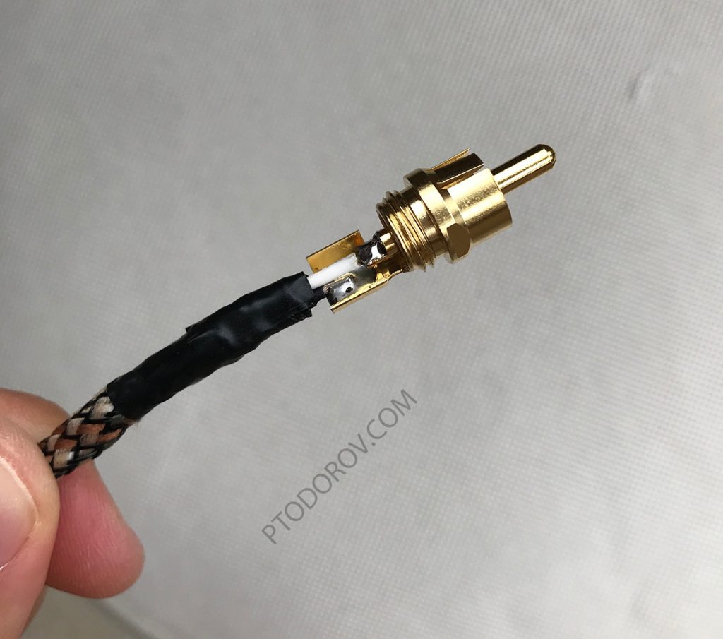 DIY Silver plated OFC Output End RCA
