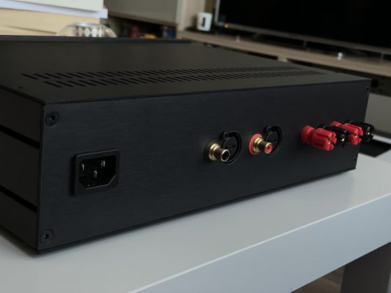 DIY Hypex NC502MP amplifier rear