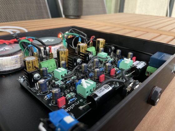 DIY RJM Sapphire Headphone Amplifier Build Inside 2